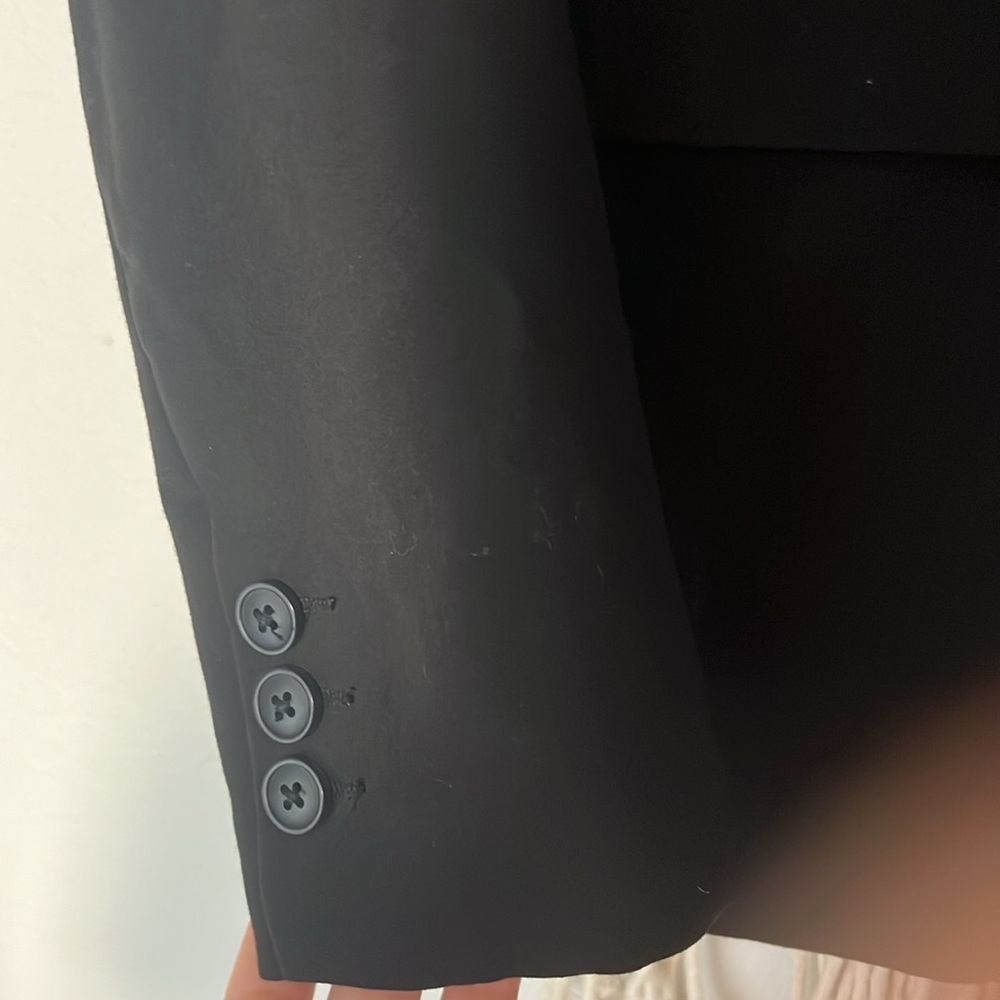 Norma Kamali single breasted blazer black size 4 - Picture 9 of 11
